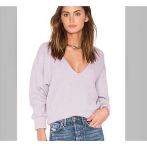 Free People Allure Pullover Sweater Size Small Light Purple/ Lavender